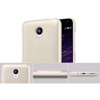 Meizu M2 dėklas auksinis "Nillkin" Frosted Shield + plėvelė